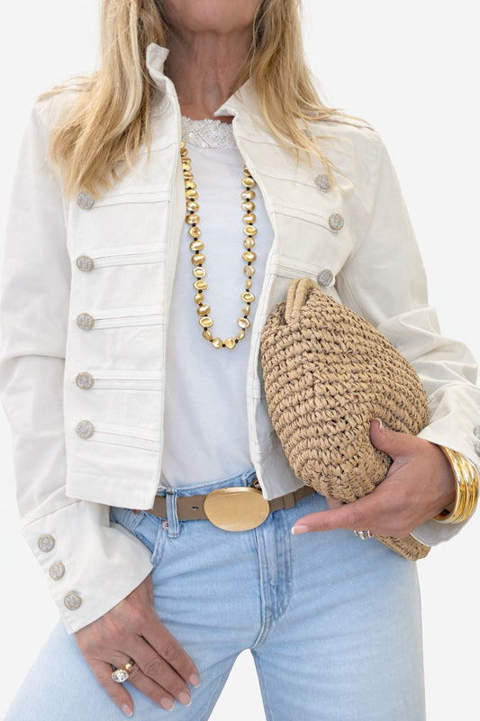 Chaqueta militar cropped