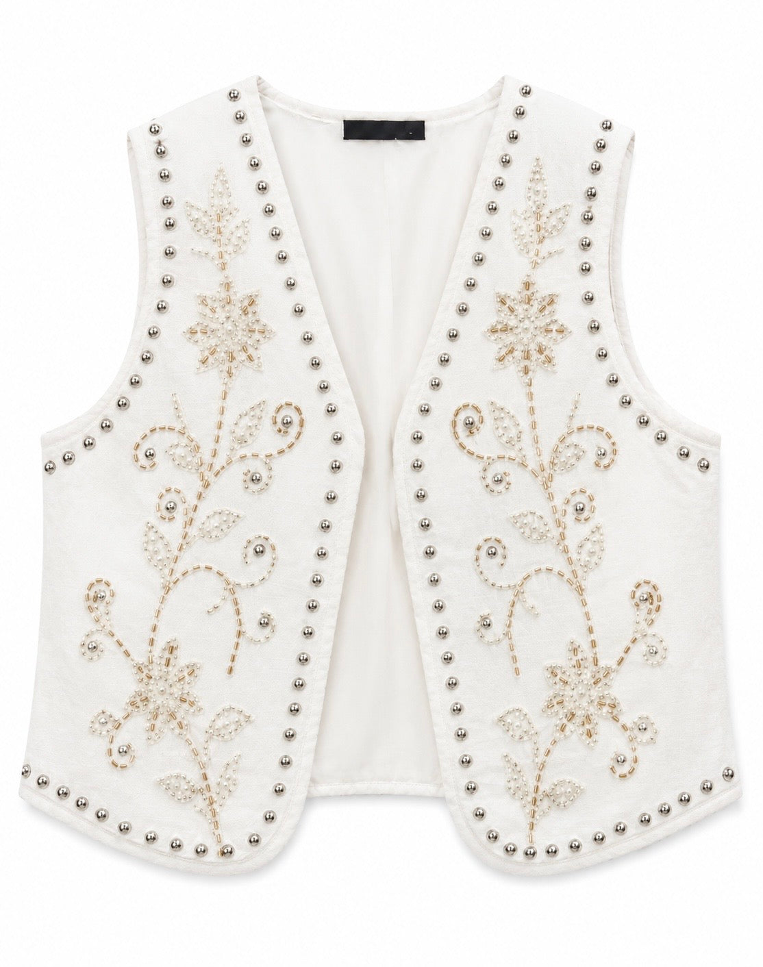 Chaleco Boho Blanco