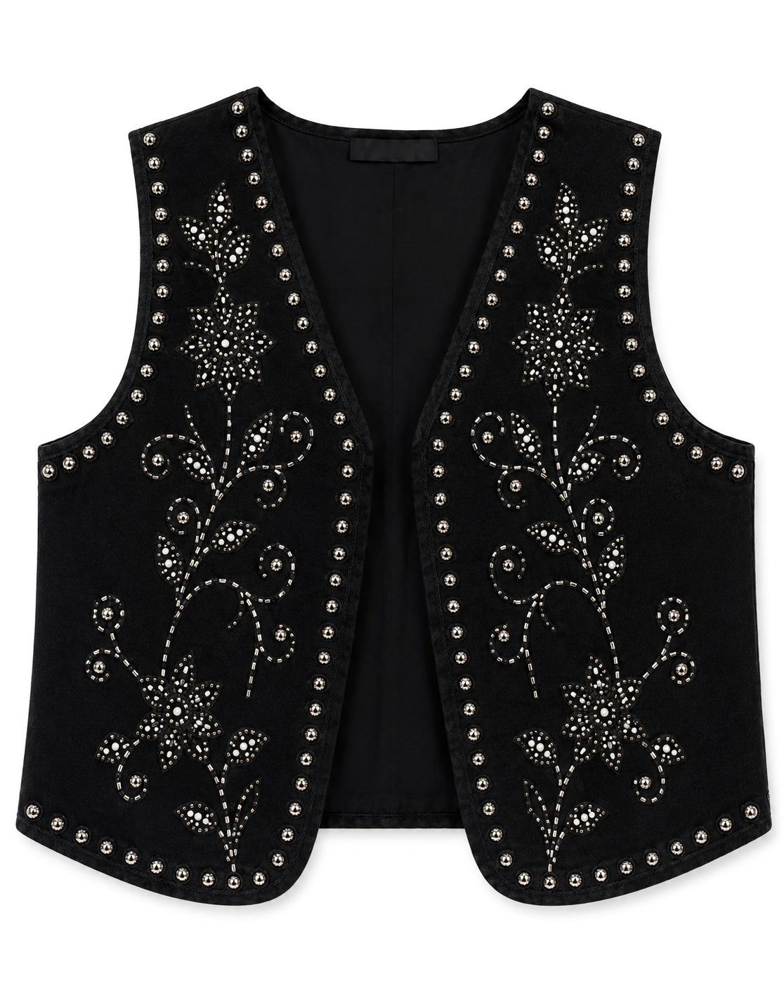Chaleco Boho Negro