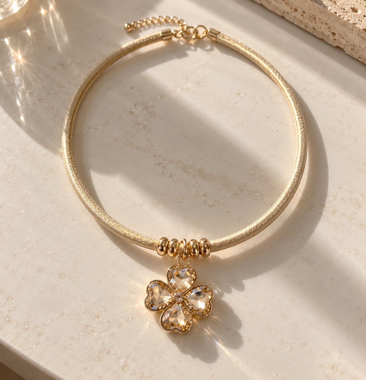 Collar Trébol Dorado