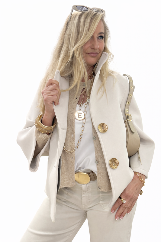 Chaqueta Neopreno Beige