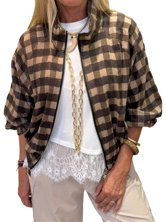 Chaqueta de cuadros
