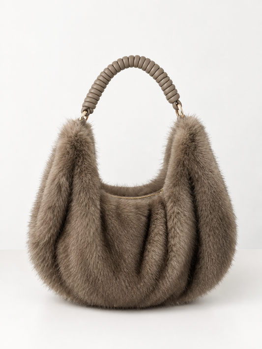 Bolso pelo beige