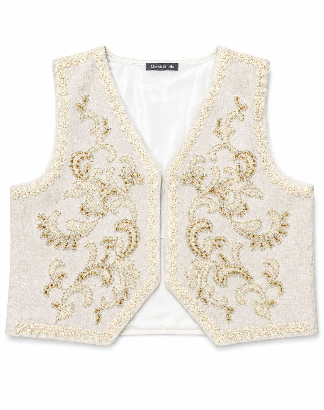 Chaleco Boho Beige
