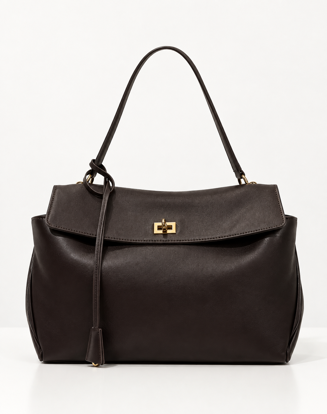 Bolso de piel marrón