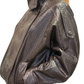 Chaqueta Mao Polipiel Marrón