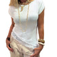 Camiseta blanca asimétrica