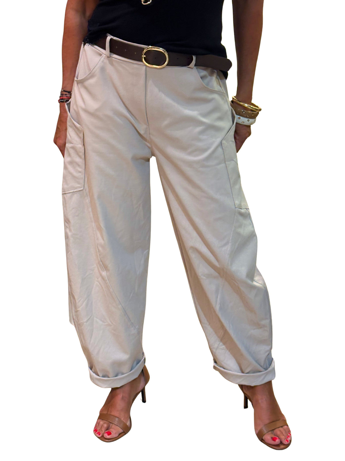 Pantalón Baggy Beige