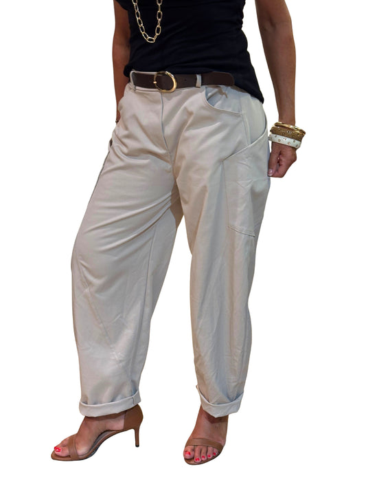 Pantalón Baggy Beige