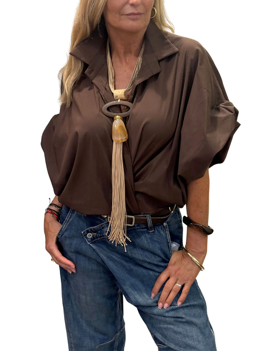Camisa Studio Marrón