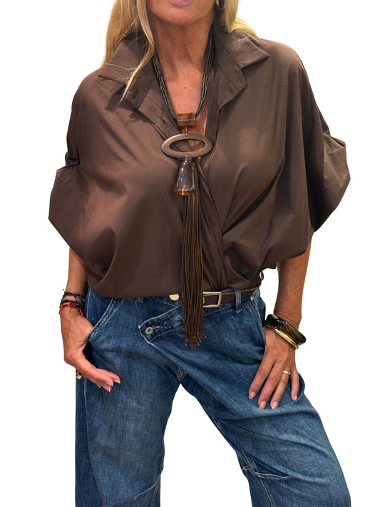 Camisa Studio Marrón