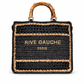 Bolso rafia negro