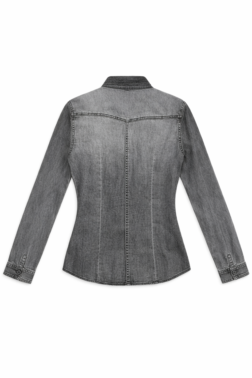 Sobre camisa gris strass