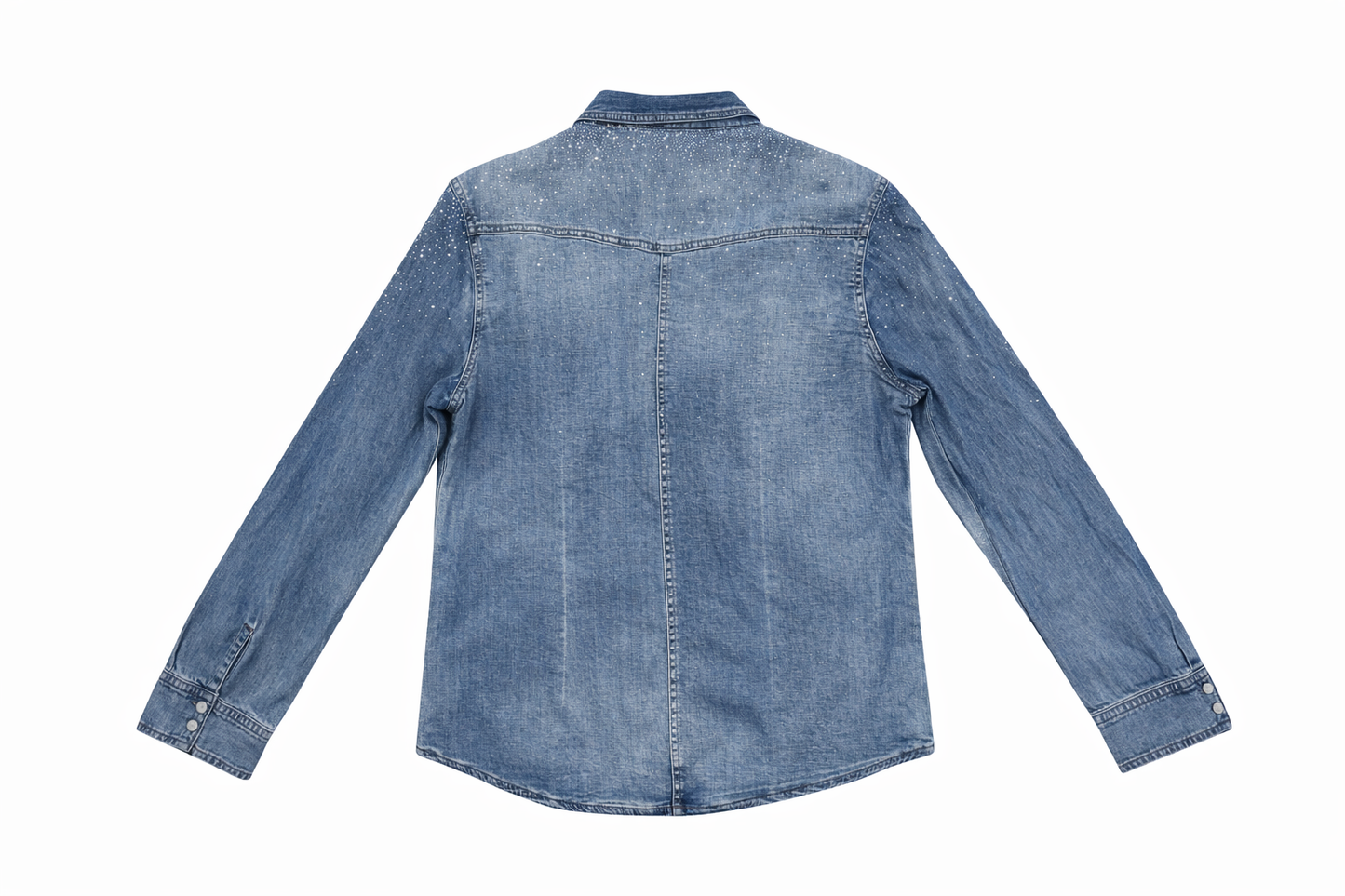 Sobre camisa tejana strass