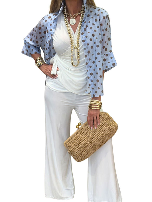 Camisa Triana Celeste