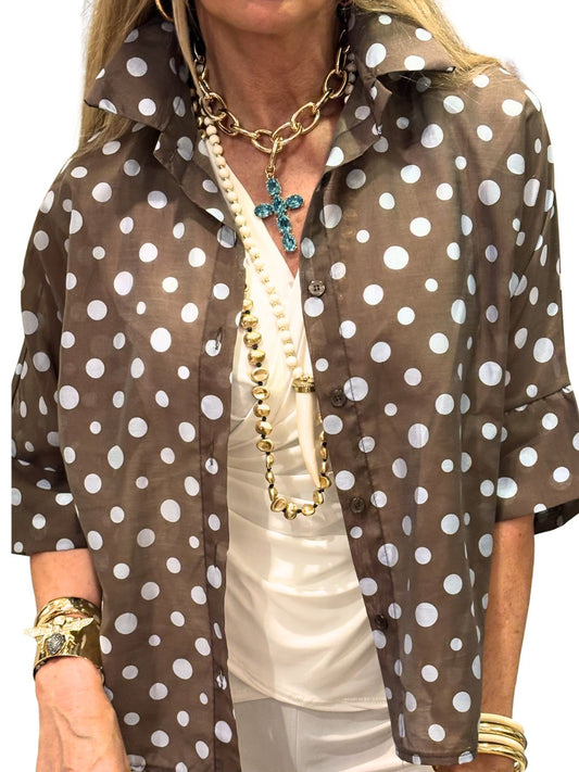 Camisa Triana Marron