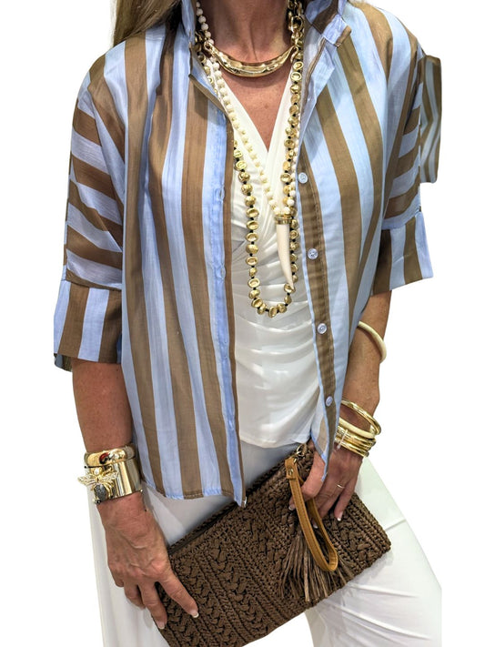 Camisa Venecia Celeste